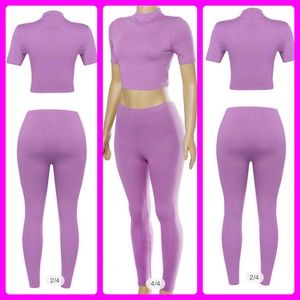 2 piece legging set (purple)